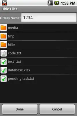 Hide Files android App screenshot 1